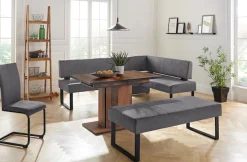 OTTO home Eckbank »Oliver mit Metallgestell, Küchenbank« verschiedene Bezüge Cord Esszimmerbank OTTOs Choice