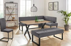 OTTO home Eckbank »Oliver mit Metallgestell, Küchenbank« verschiedene Bezüge Cord Esszimmerbank OTTOs Choice