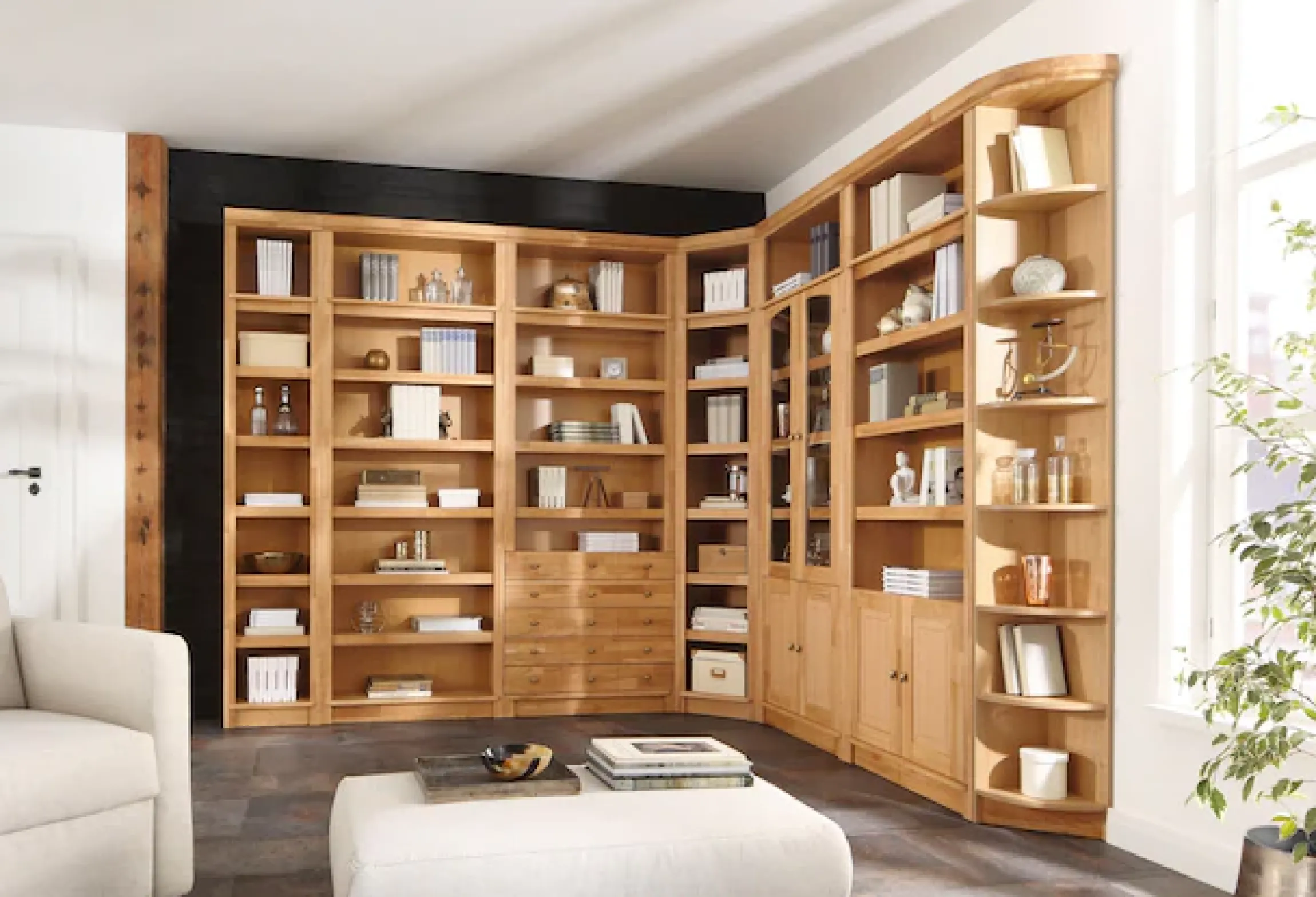 OTTO home Eckregal »Soeren mit Eiche-Elementen, Regal Höhe 220 cm, FSC®-zertifiziert« passend für Regale Soeren mit einer Tiefe von 29 cm
