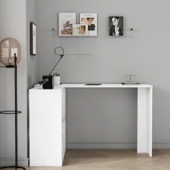 OTTO home Eckschreibtisch »Jaaron« mit vier offenen Fächern, modernes und elegantes Design