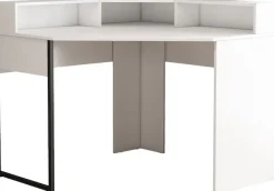 OTTO home Eckschreibtisch »Moid« mit Schreibtischaufsatz, modernes Design, B. 100 cm