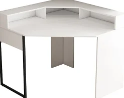 OTTO home Eckschreibtisch »Moid« mit Schreibtischaufsatz, modernes Design, B. 100 cm