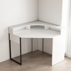OTTO home Eckschreibtisch »Moid« mit Schreibtischaufsatz, modernes Design, B. 100 cm