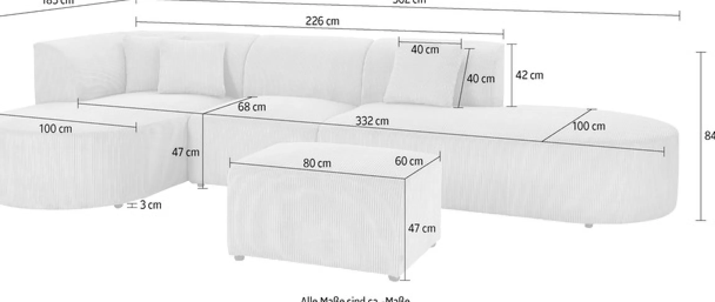 OTTO home Ecksofa »Alesund L-Form« bestehend aus Modulen, auch einzeln erhältllich, miteinander verbunden