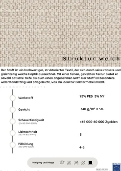 OTTO home Ecksofa »Antonia L-Form, B: 215 cm« Ecksofa, Rückenkissen, ottomane beidseitig montierbar, Bonnelfederkern