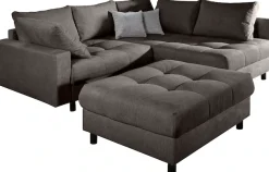 OTTO home Ecksofa »Antonia L-Form, B: 215 cm« Ecksofa, Rückenkissen, ottomane beidseitig montierbar, Bonnelfederkern