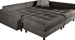 OTTO home Ecksofa »Antonia L-Form, B: 215 cm« Ecksofa, Rückenkissen, ottomane beidseitig montierbar, Bonnelfederkern