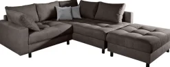 OTTO home Ecksofa »Antonia L-Form, B: 215 cm« Ecksofa, Rückenkissen, ottomane beidseitig montierbar, Bonnelfederkern