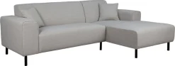 OTTO home Ecksofa »ARROS L-Form mit Wellenunterfederung, Maße B/T/H: 235/163/81 cm« incl. Zierkissen, mit Recamiere rechts/links bestellbar, auch in Cord