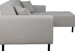 OTTO home Ecksofa »ARROS L-Form mit Wellenunterfederung, Maße B/T/H: 235/163/81 cm« incl. Zierkissen, mit Recamiere rechts/links bestellbar, auch in Cord