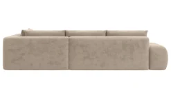OTTO home Ecksofa »AZITA L-Form, XL 296 cm - Designsofa in Bubble-Optik« lose Rückenkissen, traumhafte Steppung