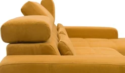 OTTO home Ecksofa »Ballerup 235 x 175 cm, auch mit verstellbarer Sitztiefe« Kopfteile verstellbar, aus pflegeleichtem, weichem Bezugsstoff, L-Form