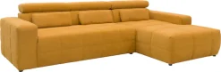 OTTO home Ecksofa »Ballerup 235 x 175 cm, auch mit verstellbarer Sitztiefe« Kopfteile verstellbar, aus pflegeleichtem, weichem Bezugsstoff, L-Form