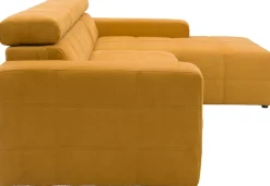 OTTO home Ecksofa »Ballerup 235 x 175 cm, auch mit verstellbarer Sitztiefe« Kopfteile verstellbar, aus pflegeleichtem, weichem Bezugsstoff, L-Form