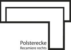 OTTO home Ecksofa »Bille L-Form« mit Naht im Rückenkissen und Beinen aus Eichenholz