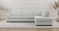 OTTO home Ecksofa »Branwell« Breite 304 cm, Struktur fein, mit Wellenunterfederung