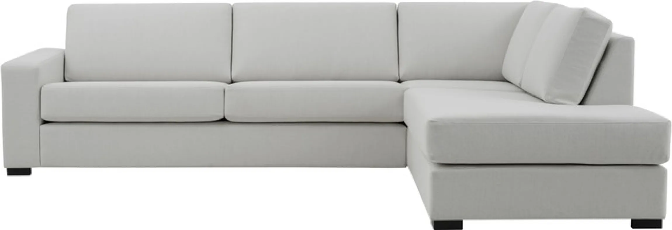 OTTO home Ecksofa »Branwell« Breite 304 cm, Struktur fein, mit Wellenunterfederung