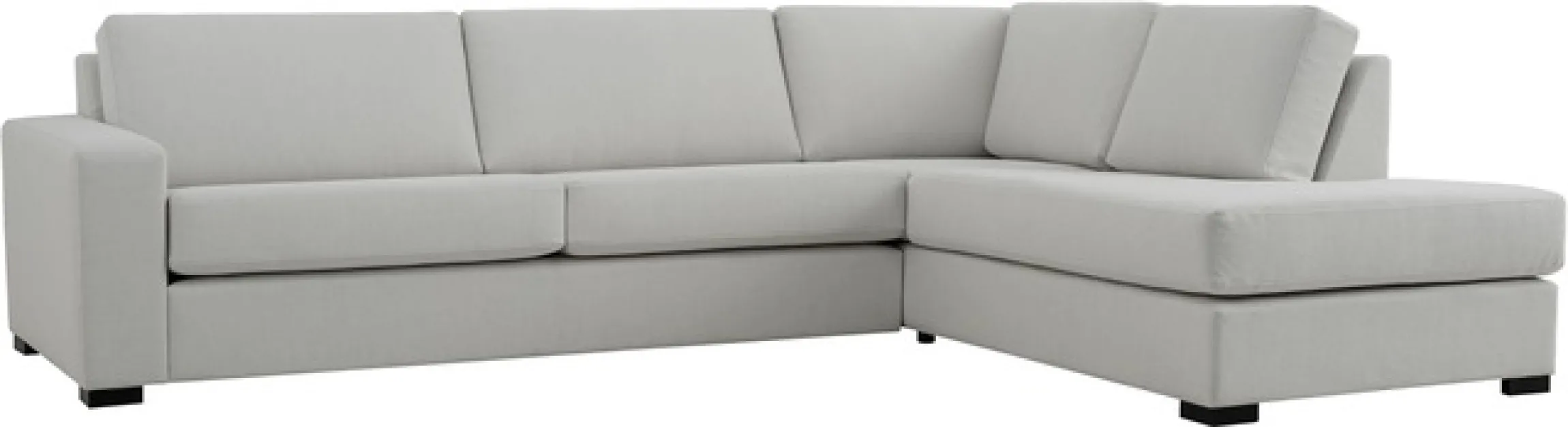 OTTO home Ecksofa »Branwell« Breite 304 cm, Struktur fein, mit Wellenunterfederung