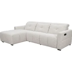 OTTO home Ecksofa »CAARLA Webstoff, L-Form, 261 cm, man. o. elektr. Relaxfunktion (USB)« mit USB-A und USB-C bei elektrischer Ausführung, Kopfteilverstellung