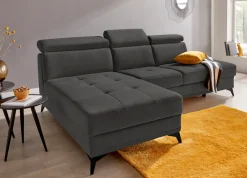 OTTO home Ecksofa »Cardiz L-Form« inkl.Kopfteilverstellung und Federkern wahlweise mit Schlaffunktion