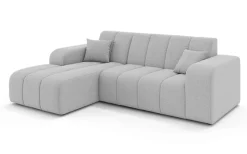 OTTO home Ecksofa »CASSY L-Form, Schlafsofa mit Bettkasten, Maße B/T/H: 245/165/88 cm« mit 2 Rückenkissen, Recamiere rechts oder links bestellbar
