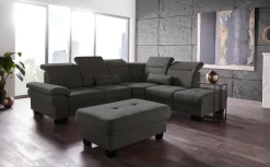 OTTO home Ecksofa »Cornwall L-Form« mit Sitztiefenverstellung, Schlaffunktion & Kopfteilverstellung