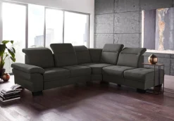 OTTO home Ecksofa »Cornwall L-Form« mit Sitztiefenverstellung, Schlaffunktion & Kopfteilverstellung