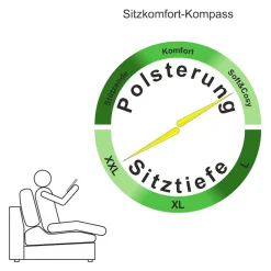 OTTO home Ecksofa »Cosy Lounge L-Form, Breite 333 cm« Mega-Sofa mit Cordstoff bezogen, mit Federkern & 4 Zierkissen