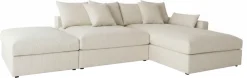 OTTO home Ecksofa »Cosy Lounge L-Form, Breite 333 cm« Mega-Sofa mit Cordstoff bezogen, mit Federkern & 4 Zierkissen