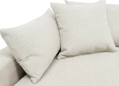 OTTO home Ecksofa »Cosy Lounge L-Form, Breite 333 cm« Mega-Sofa mit Cordstoff bezogen, mit Federkern & 4 Zierkissen