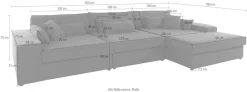 OTTO home Ecksofa »Enid L-Form« 3 Teile, bestehend aus Modulen, in vielen Bezügen, auch in Breitcord