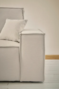 OTTO home Ecksofa »FINNLEY Struktur fein, L-Form 257 cm, Schlafsofa« mit Bettkasten, in Bouclé, Struktur fein und Mega Cord