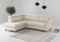 OTTO home Ecksofa »Glendale, L-Form« inkl. Kopfteilverstellung, wahlweise mit Vorziehsitz und Bettkasten