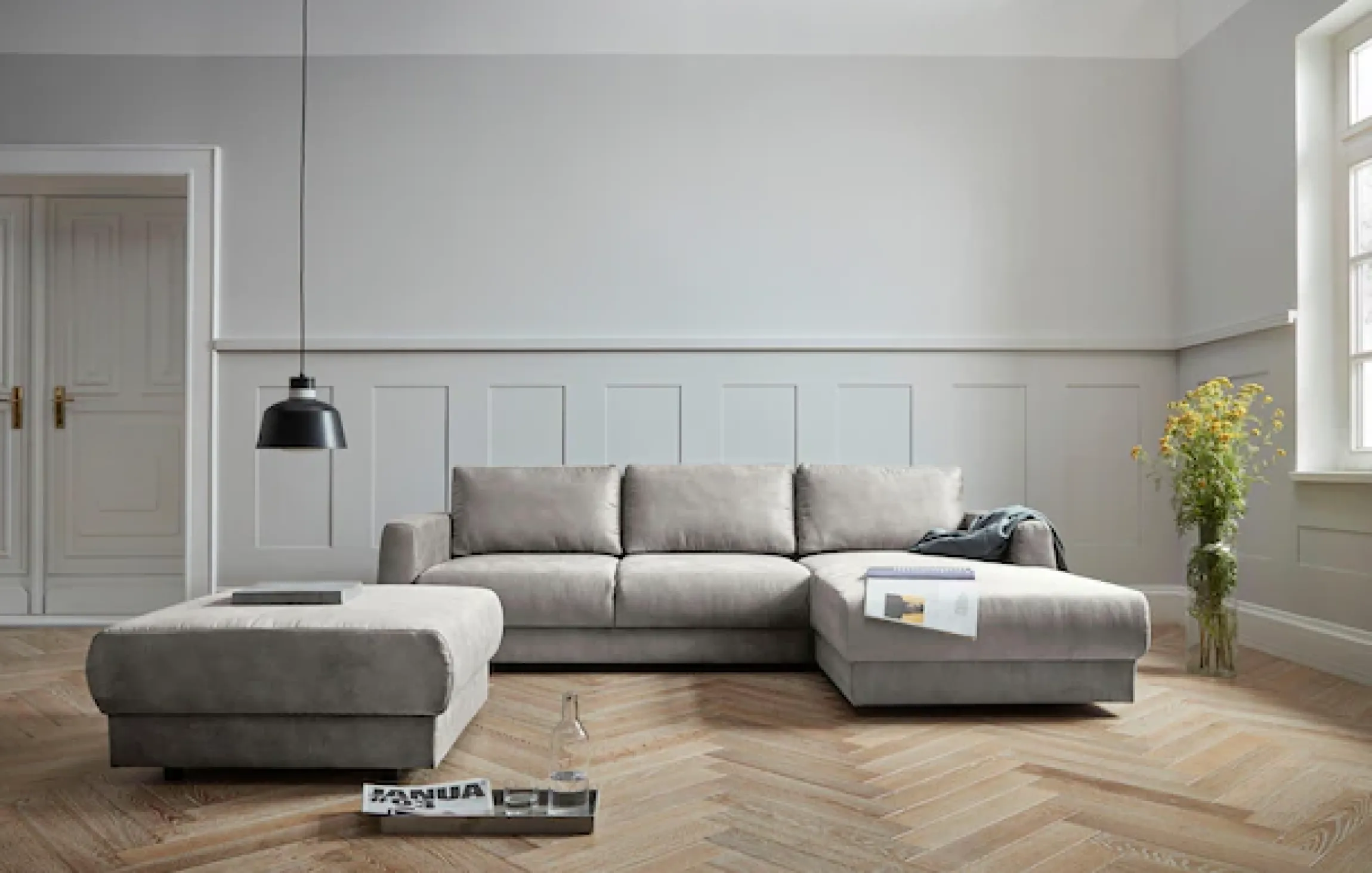 OTTO home Ecksofa »Hobro L-Form« in 3 Bezugsqualitäten in vielen Farben