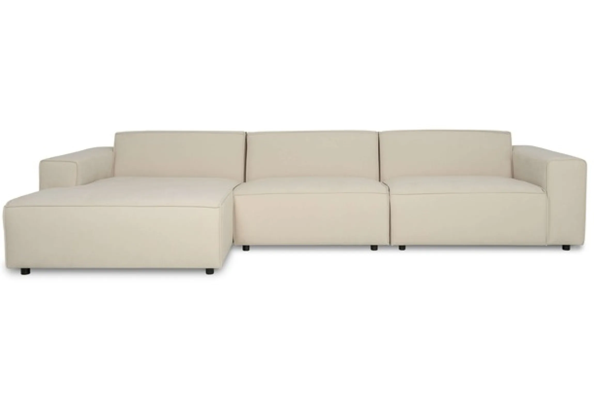 OTTO home Ecksofa »Jorrena, extra weicher Chenille-Stoff« L-Form, 3 Komfortstufen, Breite 346 cm, mit Wellenunterfederung