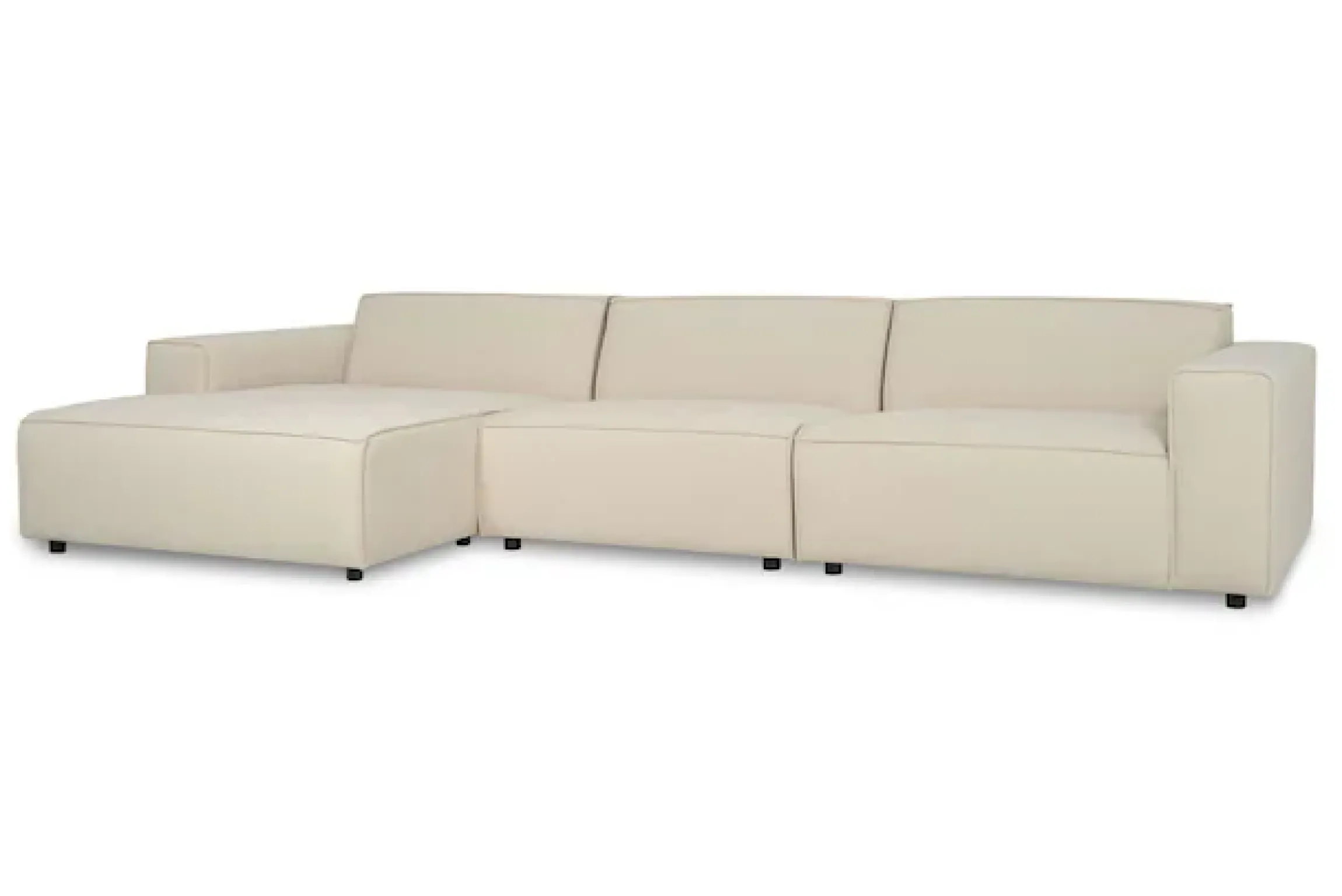 OTTO home Ecksofa »Jorrena, extra weicher Chenille-Stoff« L-Form, 3 Komfortstufen, Breite 346 cm, mit Wellenunterfederung