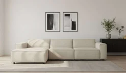 OTTO home Ecksofa »Jorrena, extra weicher Chenille-Stoff« L-Form, 3 Komfortstufen, Breite 316 cm, mit Wellenunterfederung