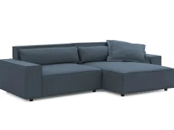 OTTO home Ecksofa »KINLEE Design-Sofa mit Recamiere rechts/links, Maße B/T/H 251/144/70cm« L-Form mit Wellenunterfederung, ohne Bettfunktion, modern und beguem