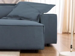 OTTO home Ecksofa »KINLEE Design-Sofa mit Recamiere rechts/links, Maße B/T/H 251/144/70cm« L-Form mit Wellenunterfederung, ohne Bettfunktion, modern und beguem