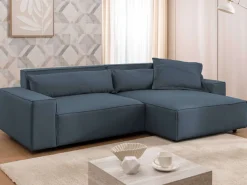 OTTO home Ecksofa »KINLEE Design-Sofa mit Recamiere rechts/links, Maße B/T/H 251/144/70cm« L-Form mit Wellenunterfederung, ohne Bettfunktion, modern und beguem