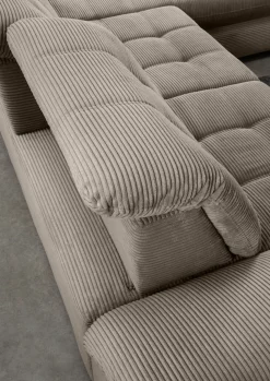 OTTO home Ecksofa »Lazio multifunktion, bequem, tolle Detailverarbeitung, Breite 273cm« L-Form, Bettkasten, Schlaffunktion, Sitztiefenverstellung