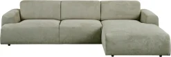 OTTO home Ecksofa »Linkka, Breite 301 cm« L-Form, in einem weichen Chenille-Stoff, mit Wellenunterfederung