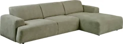 OTTO home Ecksofa »Linkka, Breite 301 cm« L-Form, in einem weichen Chenille-Stoff, mit Wellenunterfederung