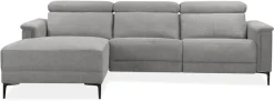 OTTO home Ecksofa »LUND, Struktur-Bezug, L-Form, 261cm, man. /elektr. Relaxfunktion« auch mit USB A/C-Anschluss sowie Kopfteilverstellung