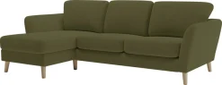 OTTO home Ecksofa »MARSEILLE (242/152cm),L-Form, Rec. rechts/links« Massivholzbeine Eiche, Landhausstil, Wellenunterfederung