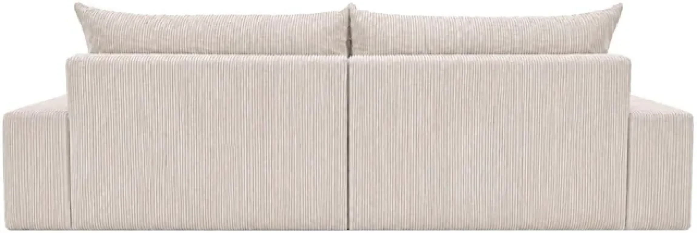 OTTO home Ecksofa Mega-Sofa wahlweise in Cord oder Bouclé, mit Federkern & 6 Zierkissen