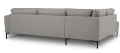 OTTO home Ecksofa »Melby« Breite 275 cm, in einem weichen Struktur Stoff, lose Rückenkissen