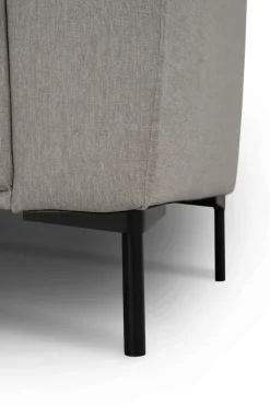 OTTO home Ecksofa »Melby« Breite 275 cm, in einem weichen Struktur Stoff, lose Rückenkissen