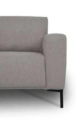 OTTO home Ecksofa »Melby« Breite 275 cm, in einem weichen Struktur Stoff, lose Rückenkissen