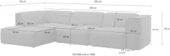 OTTO home Ecksofa »Merid L-Form, B: 295 cm - OTTO. Verlässliche Qualität.« jederzeit durch Module erweiterbar